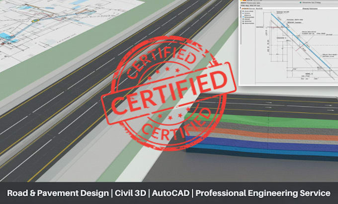 create pavement design road geometry railway design using civil 3d and autocad