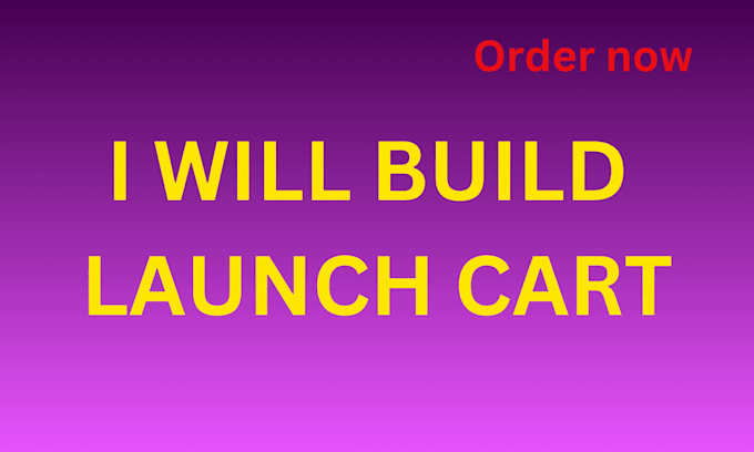 build your launch cart website