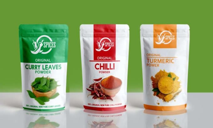 design creative food, snacks, chips, protein bar pouch and packaging label