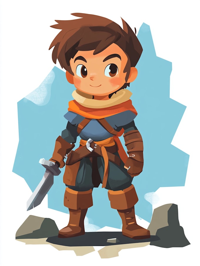 draw 2d game character or 2d game character
