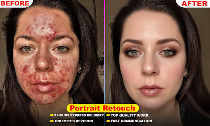 do professional photo retouching, beauty retouching and high end retouch