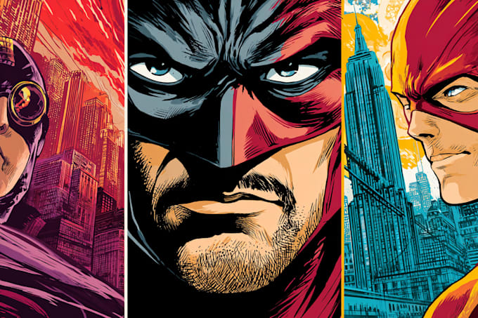 make your superhero comic cartoon character in may style