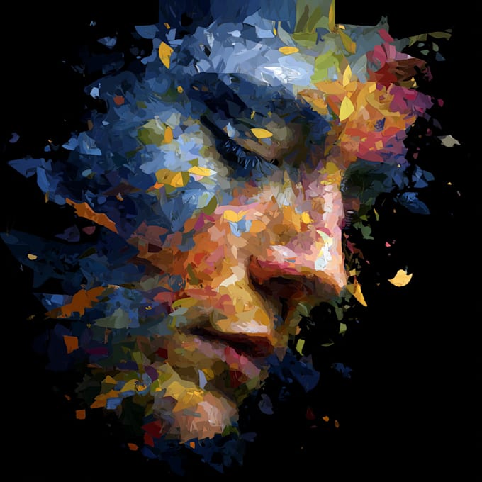 make a awesome abstract or surreal art