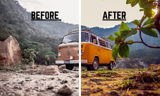 do cinematic photo color grading, retouching in the best way