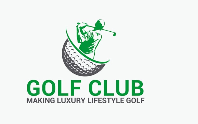 make creative sport golf courses golf logo design