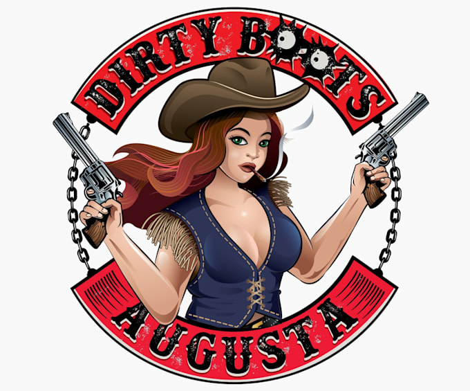 do high quality custom cowboy logo
