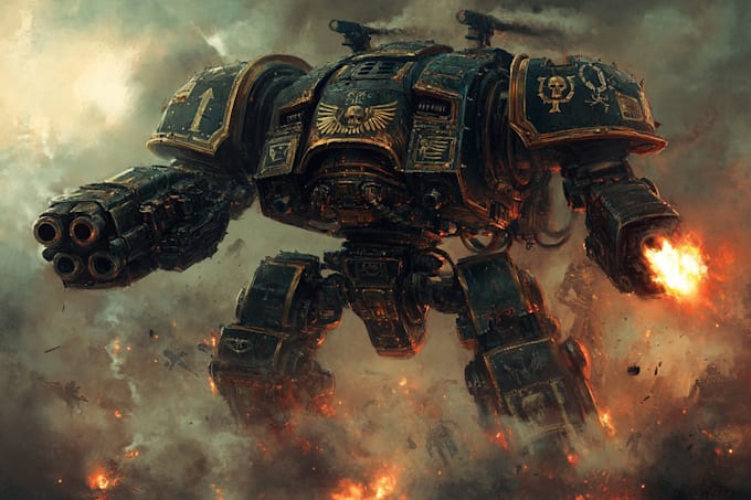 create a warhammer 40k character art