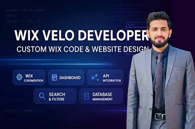 build full wix velo code website design with wix velo expert wix developer
