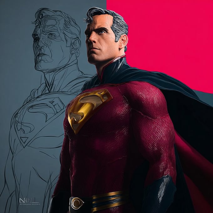 create amazing custom super hero portrait
