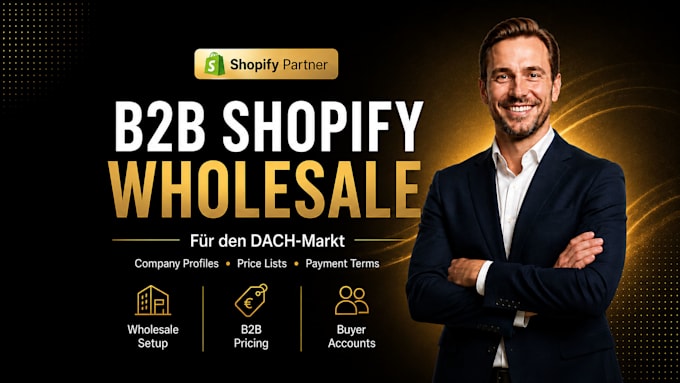 build or redesign your german shopify b2b wholesale store for the dach market
