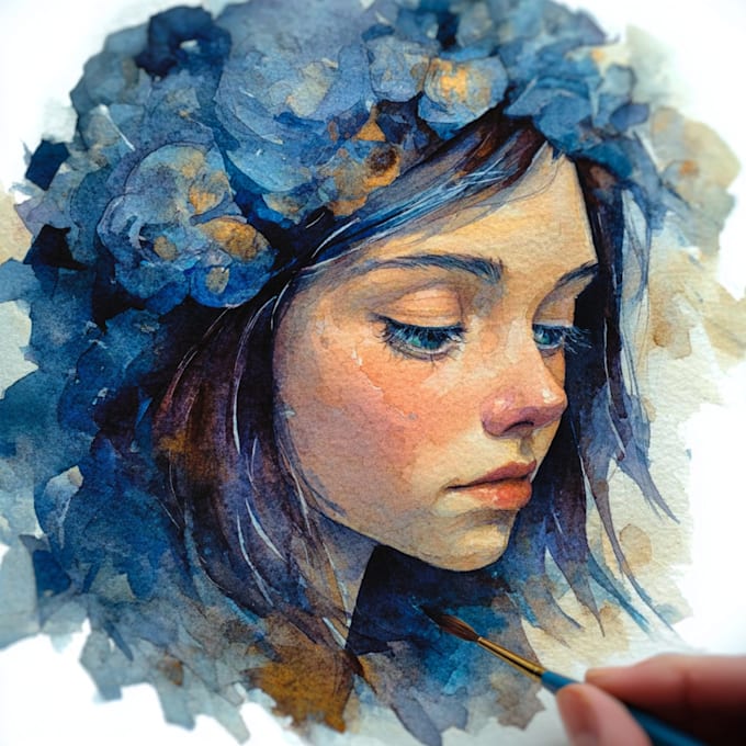 paint stunning watercolor portrait