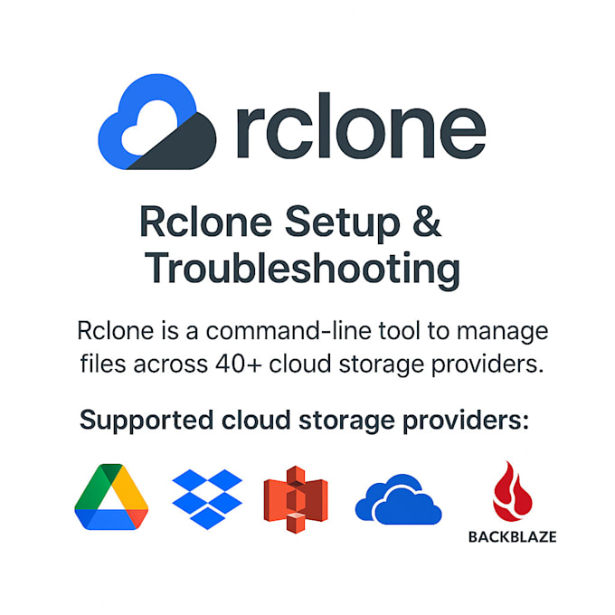 set up and configure rclone for cloud storage on linux and windows