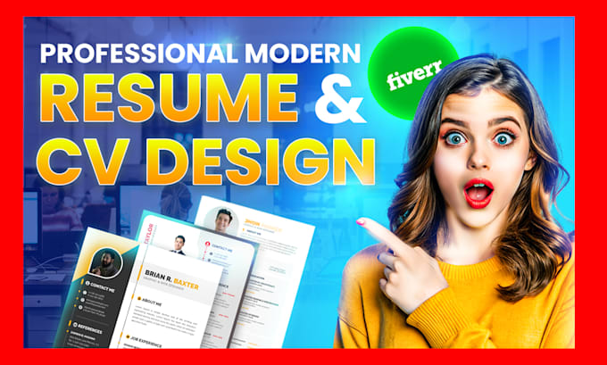 impressive professional graphical CV, resume design