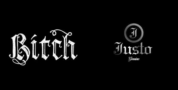 Do old english, blackletter calligraphic font logo design by Bruce ...