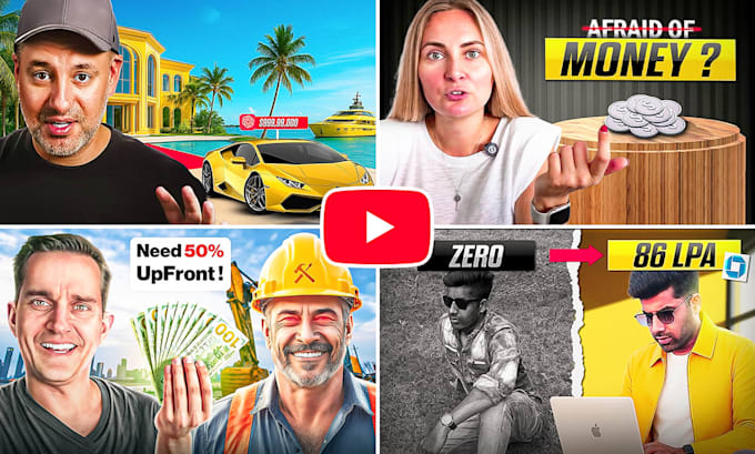 design a high CTR youtube thumbnail for your video