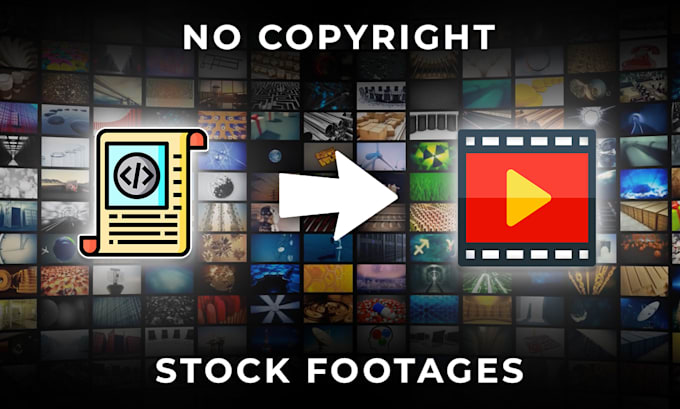 convert script or article in to video using stock footage