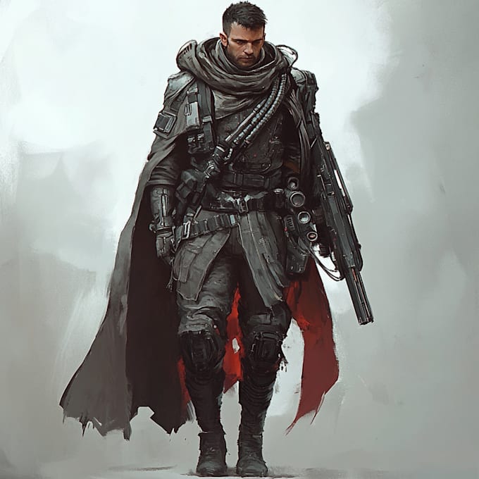 create scifi, fantasy, superhero character design