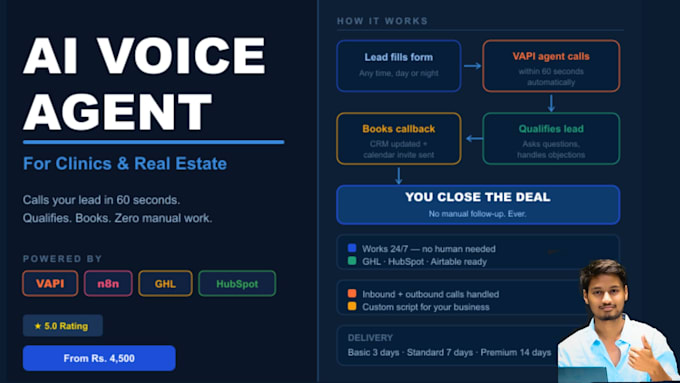 build b2b ai voice assistant for cold calling real estate leads