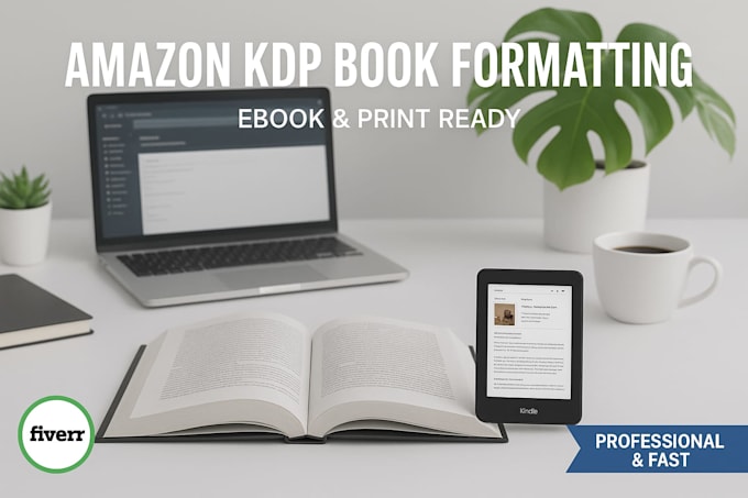 do amazon kdp book formatting, paperback and publishing for amazon kdp
