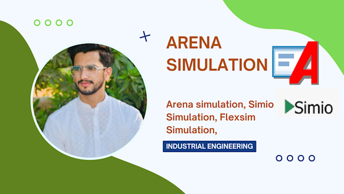 do arena, simio and industrial simulation projects with animation