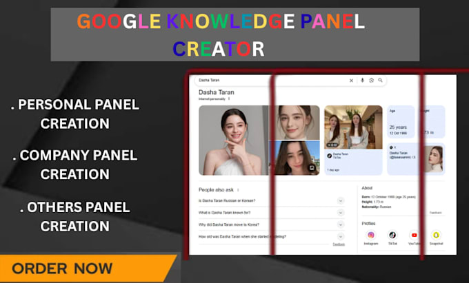 create  verified google knowledgepanel  knowledgepanel for personal and company