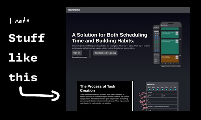 create simple one page webapps and portfolios