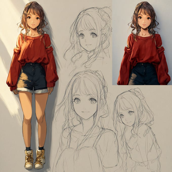draw anime or manga character design