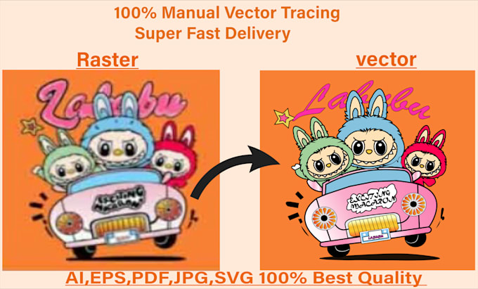 do professional vector tracing, logo redraw, and image to vector conversion