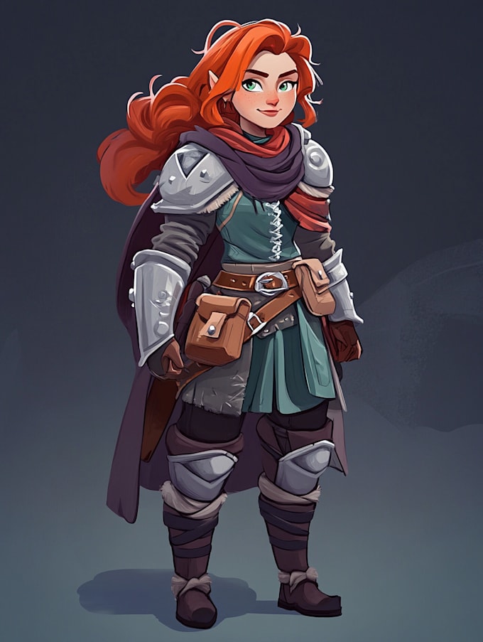 draw 2d game character illustration
