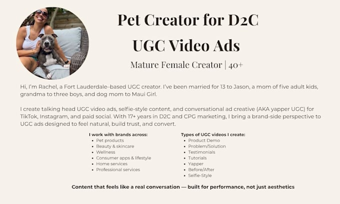 create high converting pet ugc video ads featuring your brand or product
