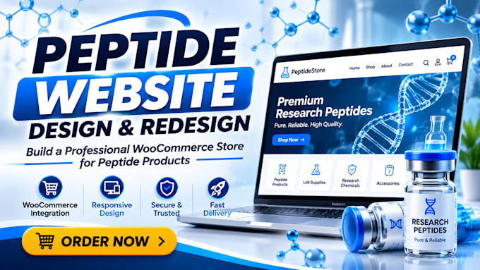 build a research peptide woocommerce store