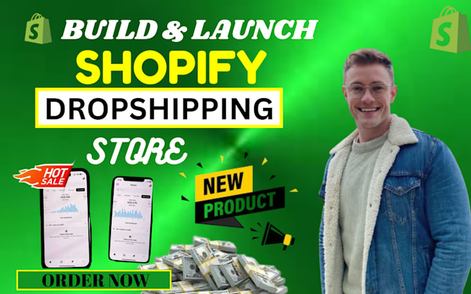create shopify dropshipping store, dropshipping website