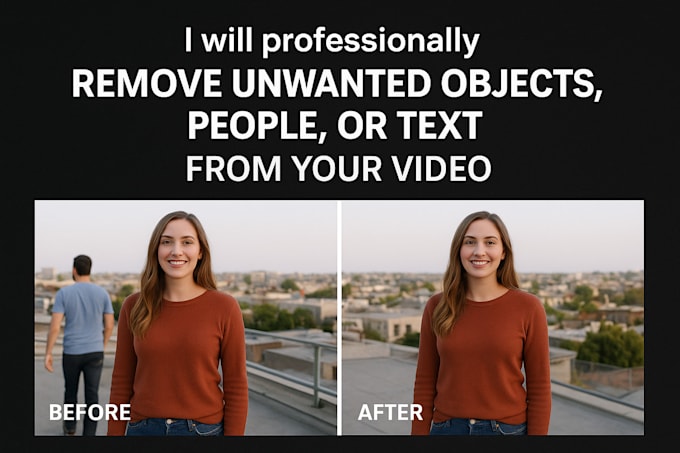 professionally remove unwanted objects, people, or text from your video