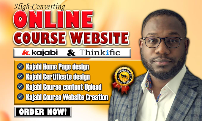 design pemium kajabi website redesign kajabi landing page kajabi course upload