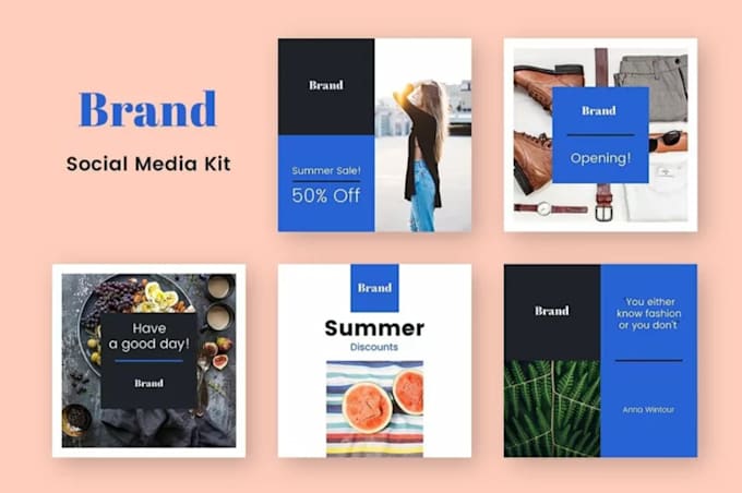 create a complete social media kit