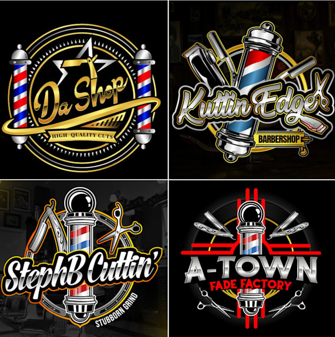 do professional barber shop logo