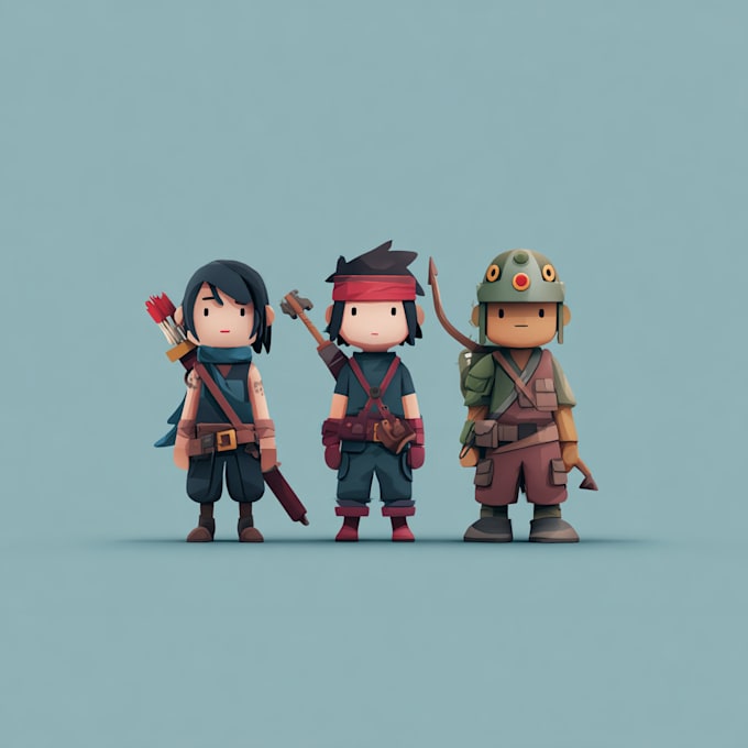 create simple 2d game characters