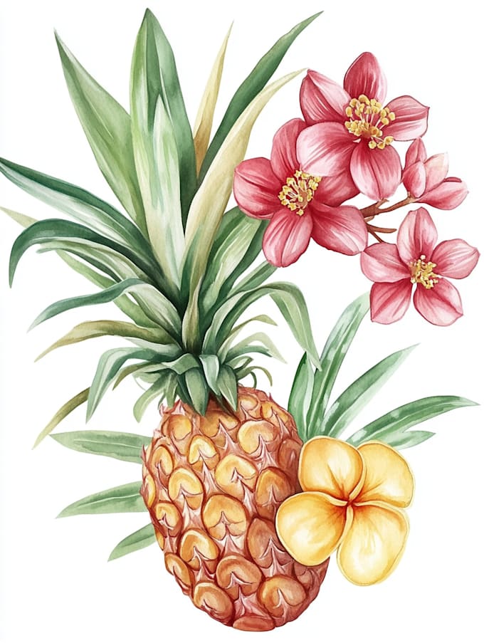 paint watercolor flowers and botanical illustrations