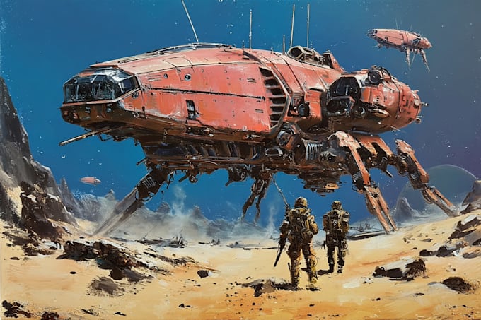 create a sci fi spaceship model