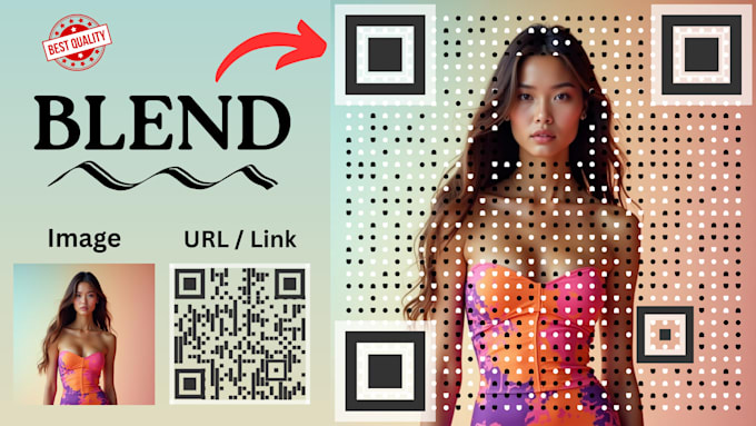 create custom dynamic qr code design with image in 30 min