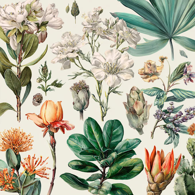 create a realistic botanical illustration drawing