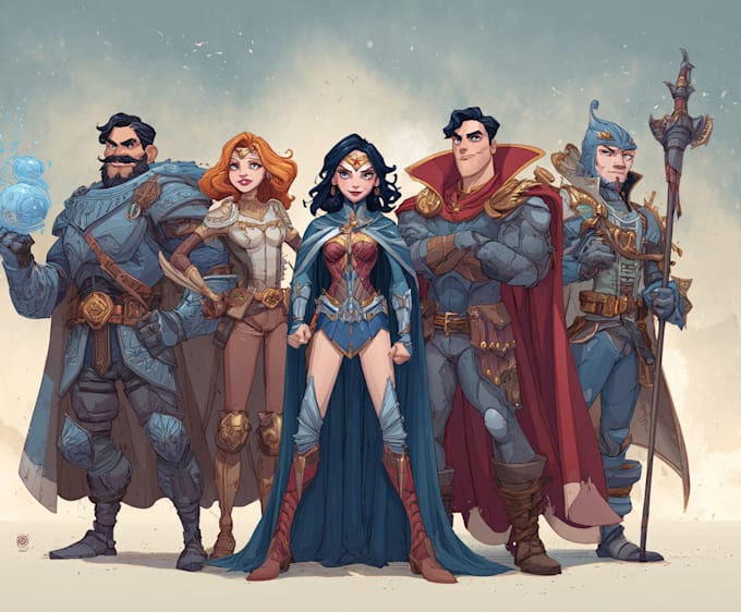 a super hero character design