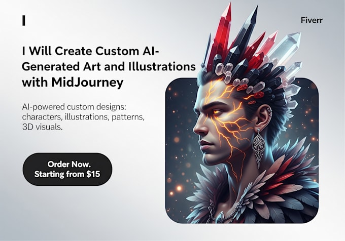 create custom ai generated art, and illustrations with midjourney