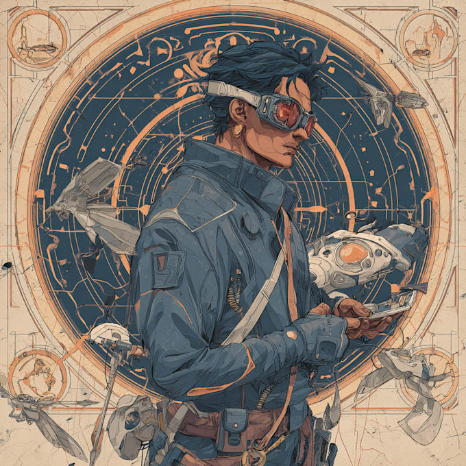 draw sci fi illustration and sci fi art