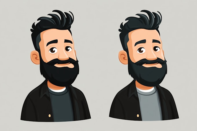 design vector character, cartoon avatar or mascot
