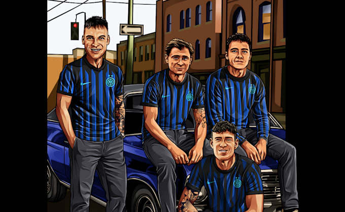 draw your photo in gta illustration