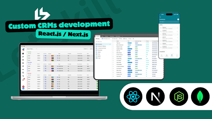 do custom CRM development using latest website frameworks