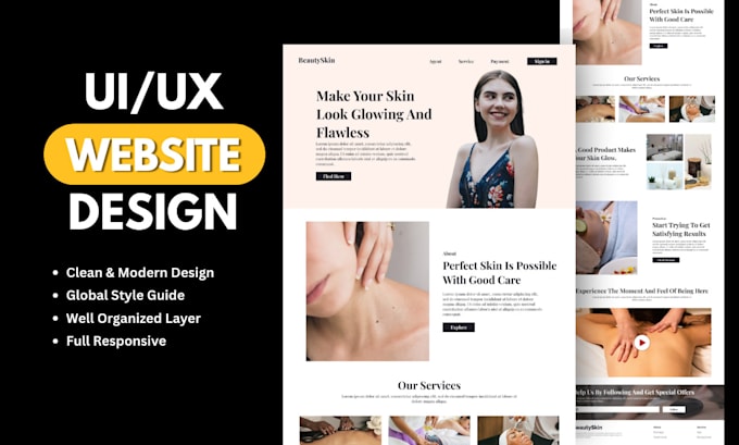 do figma ui ux design, figma website design, website ui ux