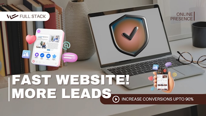 do website development for business as a full stack website developer