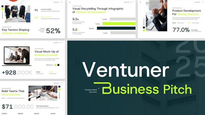 design business pitch deck and professional corporate training presentation